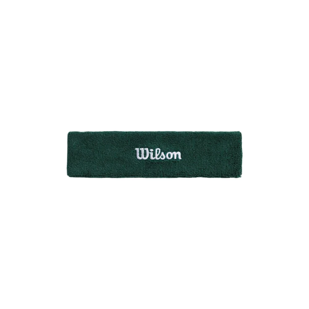 Naglavni trak Wilson  Terry Logo Headband Field Green