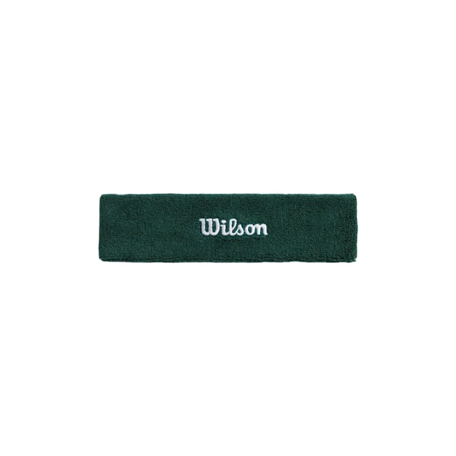 Naglavni trak Wilson  Terry Logo Headband Field Green