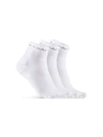 Nogavice Craft Core Dry Mid 3-Pack White  37-39