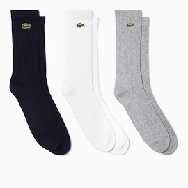 Nogavice Lacoste Core Performance Socks Silver/White/Black