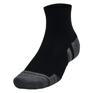 Nogavice Under Armour  Performance Cotton 3p Qtr-BLK