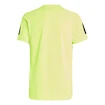 Otroška majica adidas  B Club 3 Stripes Tee Lucid Lemon