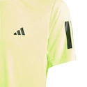 Otroška majica adidas  B Club 3 Stripes Tee Lucid Lemon