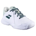 Otroška obutev za tenis Babolat Propulse Jr 3 AC Wimbledon White/Dark Green