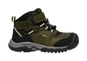 Otroška obutev za uporabo na prostem Keen Ridge Flex Mid Wp Dark Olive/Dusky Citron  US 12 (Kid)