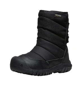 Otroška obutev za uporabo na prostem Keen Puffrider Wp Black/Steel Grey  US 11 (Kid)