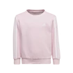 Otroški pulover adidas  Essentials 3-Stripes Crew Neck Clear Pink 128 cm