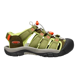 Otroški sandali Keen NEWPORT BOUNDLESS Dark olive/Scarlet ibis