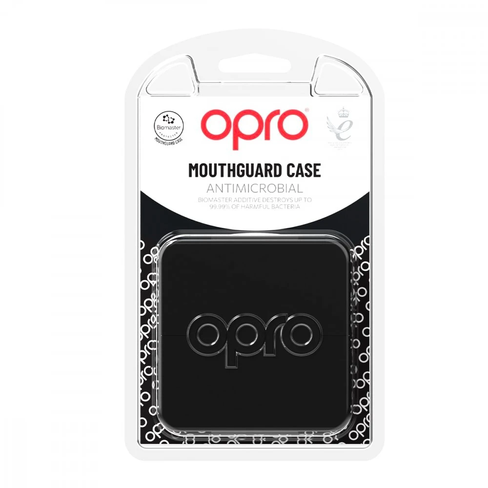 Ovitek za ščitnik za zobe Opro  ANITIMICROBIAL MOUTHGUARDS CASE Black