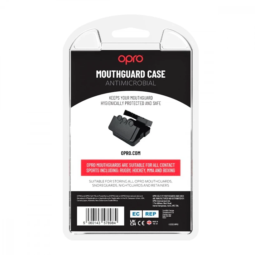 Ovitek za ščitnik za zobe Opro  ANITIMICROBIAL MOUTHGUARDS CASE Black