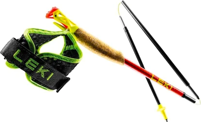 Palice za trail tek Leki  Ultratrail FX.One Superlite, bright red-neonyellow-naturalcarbon 110 cm
