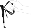 Pohodne palice Leki  Skytera FX Carbon SL, white-black-orange, 110 - 130 cm