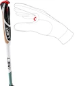 Pohodne palice Leki  Spin Shark SL, white-smokegreen-dark anthracite, 100 - 130 cm