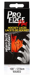 Povoskane vezalke za hokej Sportstape 70N Double Tracer Waxed Lace Orange  183 cm