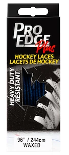 Povoskane vezalke za hokej Sportstape Solid Red Double Tracer Waxed Lace 70S Blue  274 cm