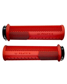 Ročke za oprijem za krmilo PEATY'S Monarch knurl thick red (pgm-knl-thk-red-20)