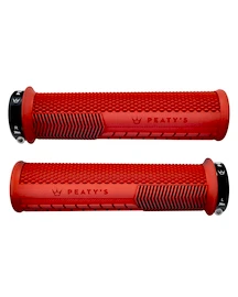 Ročke za oprijem za krmilo PEATY'S Monarch knurl thin red (pgm-knl-thn-red-20)