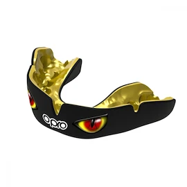 Ščitnik za zobe Opro INSTANT CUSTOM FIT AGGRESSION Black/Gold/Red Senior