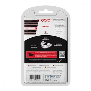 Ščitnik za zobe Opro  SILVER Clear Senior