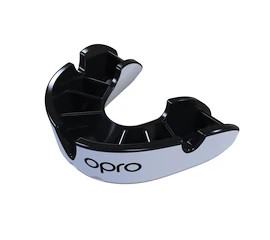 Ščitnik za zobe Opro SILVER White/Black Junior
