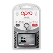 Ščitnik za zobe Opro  SILVER White/Black Senior