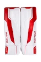 Ščitniki za noge za vratarja Bauer Supreme Shadow White/Red Senior