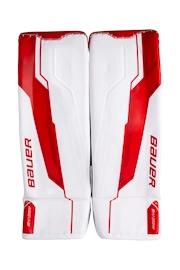 Ščitniki za noge za vratarja Bauer Supreme Shadow White/Red Senior