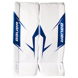 Ščitniki za noge za vratarja Bauer SV-PRO White/Blue Intermediate