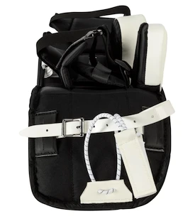 Ščitniki za noge za vratarja CCM YTflex 3 White/White/Black/Black Youth 20 palcev