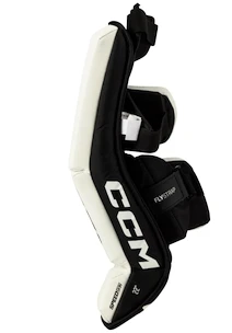 Ščitniki za noge za vratarja CCM YTflex 3 White/White/Red/Black Youth 26 palcev