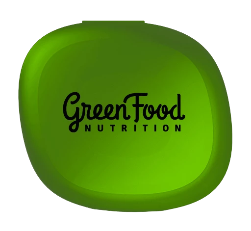 Škatla za kapsule in tablete GreenFood  Pillbox green