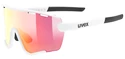 Športna očala Uvex  Sportstyle 236 Small Set White Mat/Mirror Red (Cat. 2) + Clear (CAT. 0)