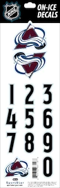 Številke za čelado Sportstape ALL IN ONE HELMET DECALS - COLORADO AVALANCHE