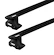 Strešni nosilec Thule z EVO WingBar Black Skoda Fabia (Mk II) 5-dr Hatchback s streho brez sani 07-14