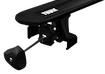 Strešni nosilec Thule z EVO WingBar Black Volkswagen Transporter (T6) 4-dr. Double-cab s fiksnimi točkami 15-24