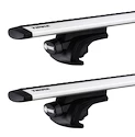 Strešni nosilec Thule z WingBar Toyota Previa 5-dr MPV z vzdolžnimi strešnimi nosilci 90-02