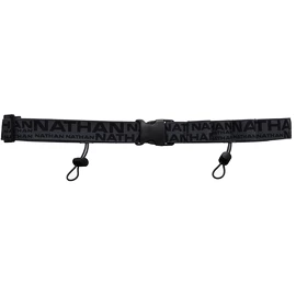 Tekaški pas Nathan Race Number Nutrition Waistbelt Black/Refletive