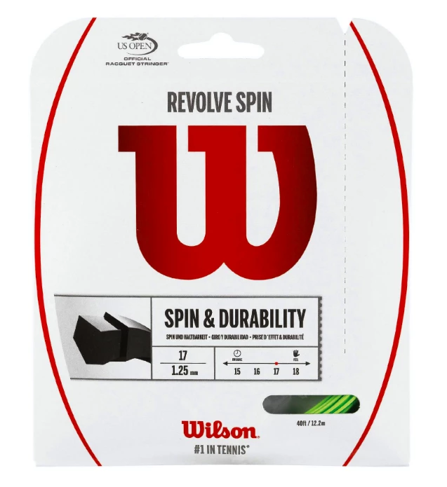 Teniška struna Wilson  Revolve Spin Green 1.30 mm