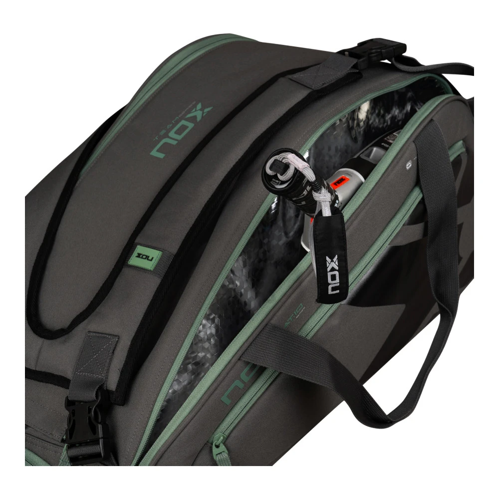 Torba za loparje NOX   AT10 Team Grey/Green Padelbag