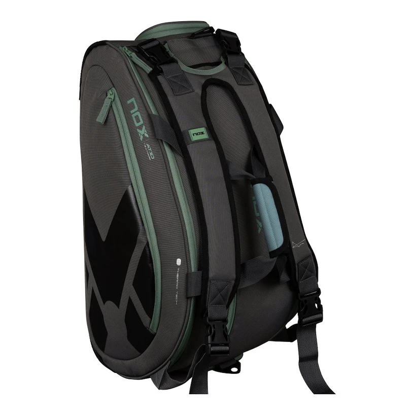 Torba za loparje NOX   AT10 Team Grey/Green Padelbag