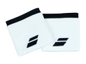Trakovi za vpijanje znoja Babolat  Logo Wristband White/Rabbit (2 ks)