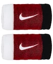 Trakovi za vpijanje znoja Nike  Swoosh Doublewide Wristbands White/University Red