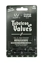 Tubeless ventil PEATY'S  X chris king (mk2) black tubeless valves 42mm (ptv2-42-blk-12)