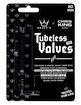 Tubeless ventil PEATY'S  X chris king (mk2) black tubeless valves - 80mm (ptv2-80-blk-12)