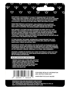 Tubeless ventil PEATY'S  X chris king (mk2) bourbon tubeless valves - 80mm (ptv2-80-brb-12)