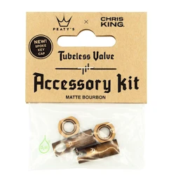 Tubeless ventil PEATY'S X chris king (mk2) bourbon tubeless valves accessory kit (ptv2-accs-brb-12)