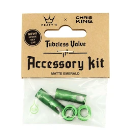 Tubeless ventil PEATY'S X chris king (mk2) emerald tubeless valves accessory kit (ptv2-accs-emr-12)