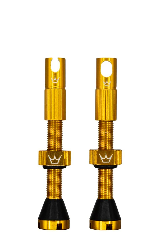 Tubeless ventil PEATY'S  X chris king (mk2) gold tubeless valves - 42mm (ptv2-42-gld-12)