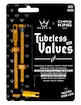 Tubeless ventil PEATY'S  X chris king (mk2) gold tubeless valves - 80mm (ptv2-80-gld-12)