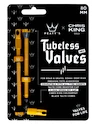 Tubeless ventil PEATY'S  X chris king (mk2) gold tubeless valves - 80mm (ptv2-80-gld-12)
